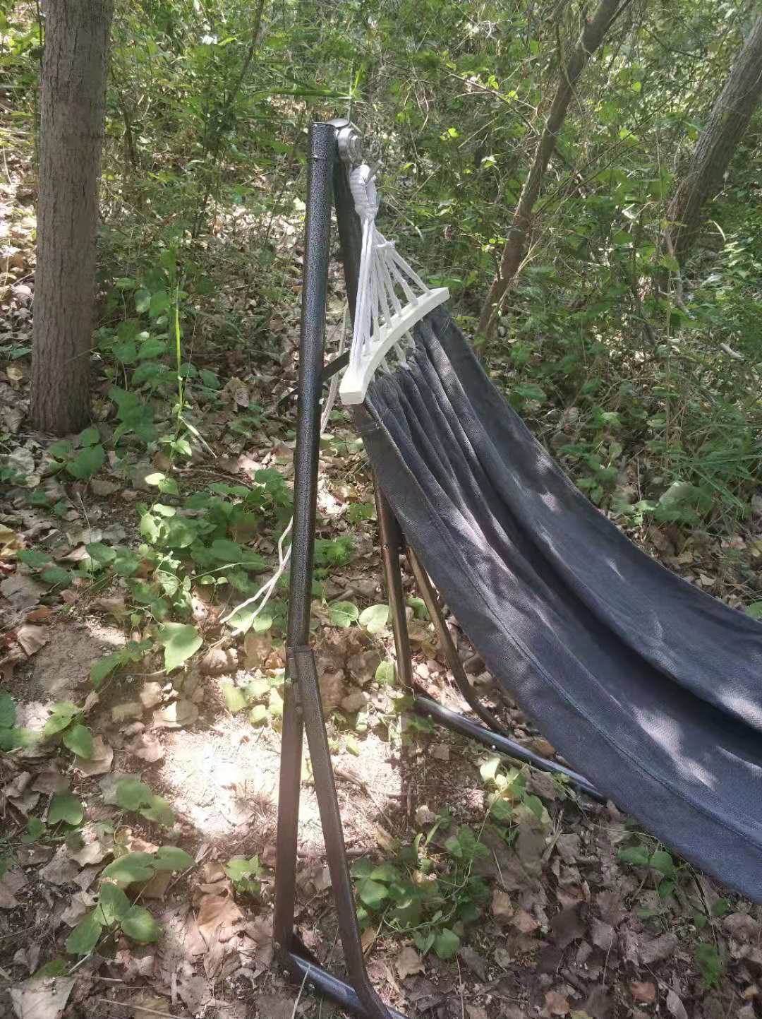 New 440lbs Capacity Hammock with Heavy - Duty Metal Stand – Portable Indoor/Outdoor Use 527BHS - with Gray | Sold by Uncle Wiener's Wholesale