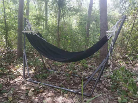 New 440lbs Capacity Hammock with Heavy - Duty Metal Stand – Portable Indoor/Outdoor Use 527BHS - with Gray | Sold by Uncle Wiener's Wholesale