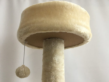 45-inch cream cat tree with scratching posts and condos

Multi-level cat tower with sisal rope posts

Cat furniture with platforms and hideouts
