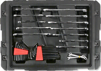 450-piece mechanics tool set with black heavy-duty case
Mechanics socket set tools organized in carry box
Automotive tool kit with labeled compartments
Full mechanics toolkit for car and garage repair
Top-down view of 450-piece tool collection in case