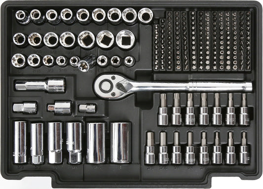 450-piece mechanics tool set with black heavy-duty case
Mechanics socket set tools organized in carry box
Automotive tool kit with labeled compartments
Full mechanics toolkit for car and garage repair
Top-down view of 450-piece tool collection in case