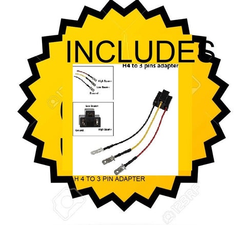 Includes 45W LED headlamp and installation instructions – plug and play setup