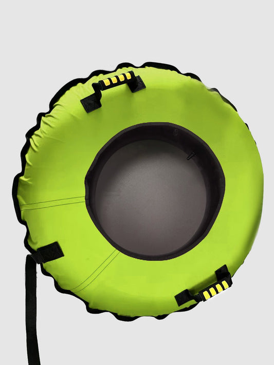 New 47" Heavy - Duty Snow Tube – Inflatable Winter Sled with Canvas Cover | 2505711 - with | Sold by Uncle Wiener's Wholesale