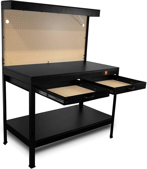 New 47 - Inch Workbench Light with Built - In Power Outlets – Heavy Duty Workshop Lighting WT006C - with | Sold by Uncle Wiener's Wholesale