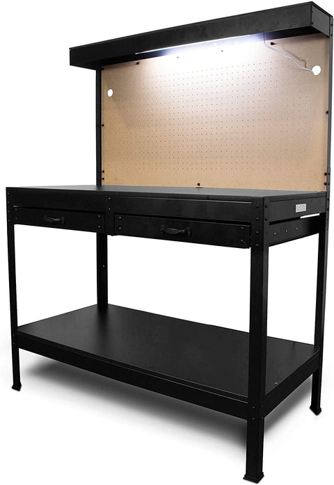 New 47 - Inch Workbench Light with Built - In Power Outlets – Heavy Duty Workshop Lighting WT006C - with | Sold by Uncle Wiener's Wholesale