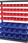 New 47 Pcs Storage Rack Bolt Bin Organizer with Steel Frame | S1191 - with | Sold by Uncle Wiener's Wholesale