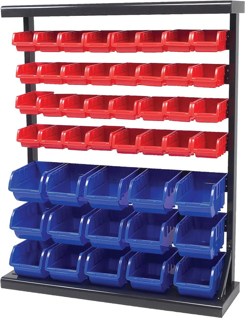 New 47 Pcs Storage Rack Bolt Bin Organizer with Steel Frame | S1191 - with | Sold by Uncle Wiener's Wholesale