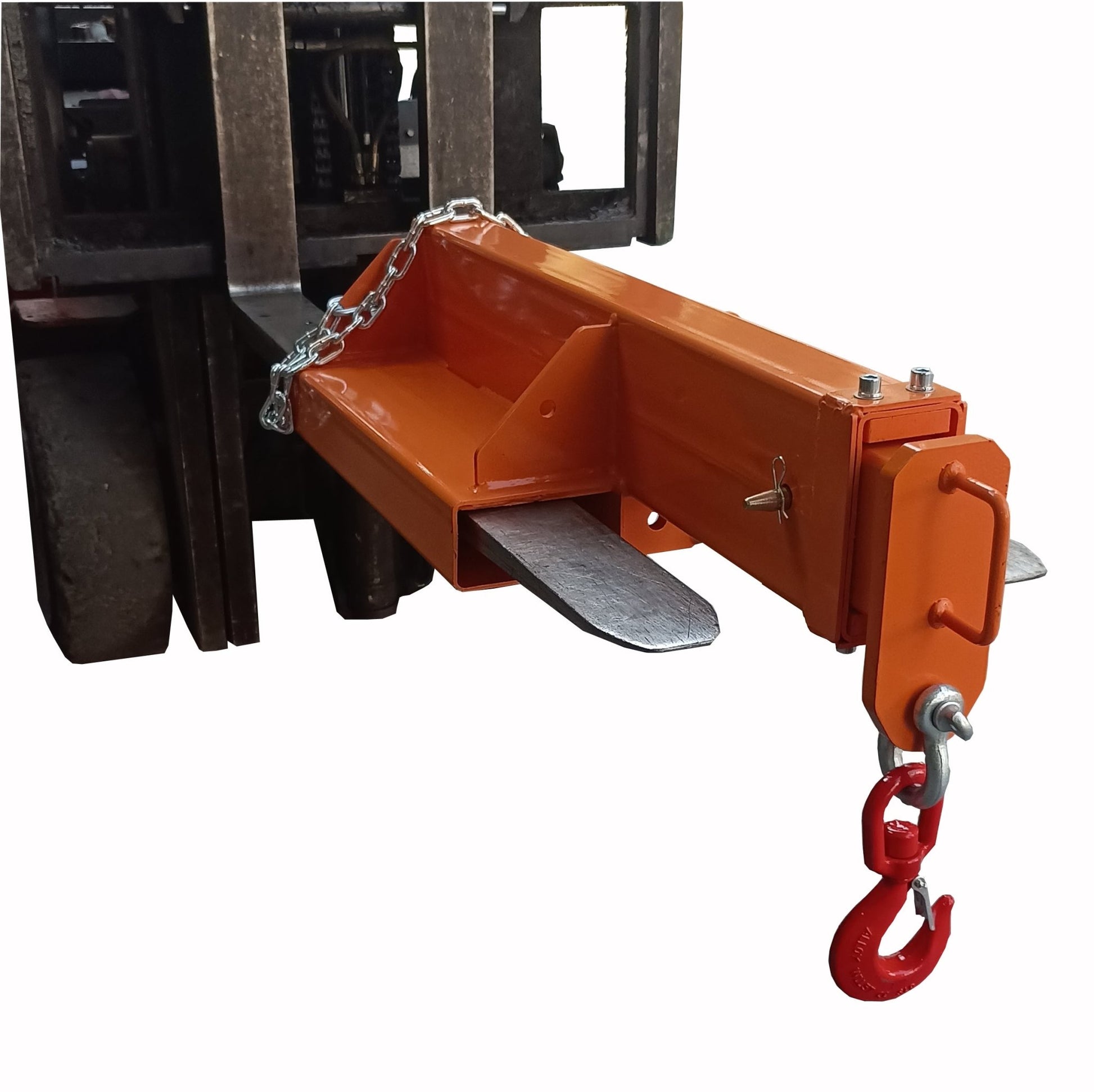 Heavy-Duty 4.75 Ton Forklift Crane Jib Boom with Telescopic Arm and Safety Hook