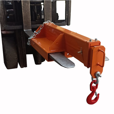 Heavy-Duty 4.75 Ton Forklift Crane Jib Boom with Telescopic Arm and Safety Hook