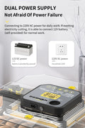 USB and plug-in dual power source diagram for backup during outages