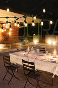 NEW 48 FT SOLAR LED STRING LIGHT 15 BULB WEDDING EDISON BULB 4815S14 - with | Sold by Uncle Wiener's Wholesale