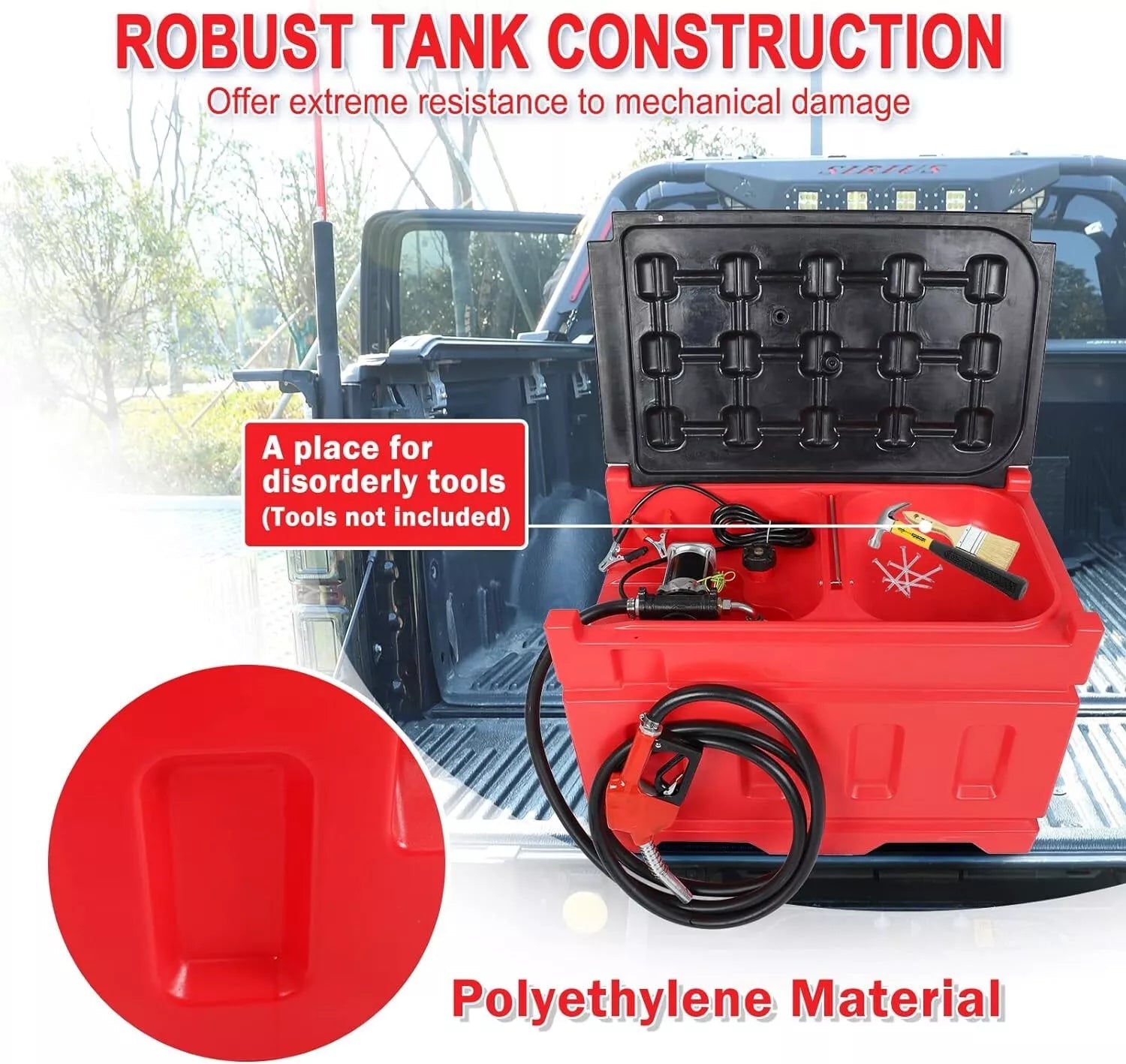 New 48 Gallon Fuel Transfer Tank with Pump ��� Gas & Diesel ��� Heavy Duty YHM180G - Fuel Pump with | Sold by Uncle Wiener