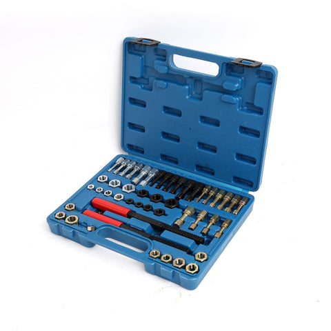 New 48 - Pc Master SAE & Metric Thread Repair & Restorer Kit – High - Tempered Steel Taps, Dies & Files - with | Sold by Uncle Wiener's Wholesale
