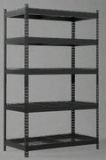 NEW 48 X 78 X 24″ 5 SHELF TIER WELDED GARAGE STORAGE RACK - with BLACK | Sold by Uncle Wiener's Wholesale