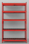 NEW 48 X 78 X 24″ 5 SHELF TIER WELDED GARAGE STORAGE RACK - with RED | Sold by Uncle Wiener's Wholesale
