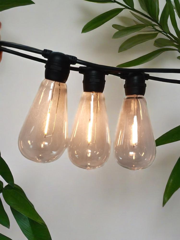 48ft string lights with ST64 bulbs for patio use
Clear warm white bulb string lights for outdoor events
Waterproof garden lights with durable plug-in string
Decorative outdoor LED lights for backyard
