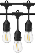 New 48FT S14 LED String Lights with 15 Edison Bulbs ��� Perfect Wedding & Outdoor Decor 824855 - with | Sold by Uncle Wiener's Who
