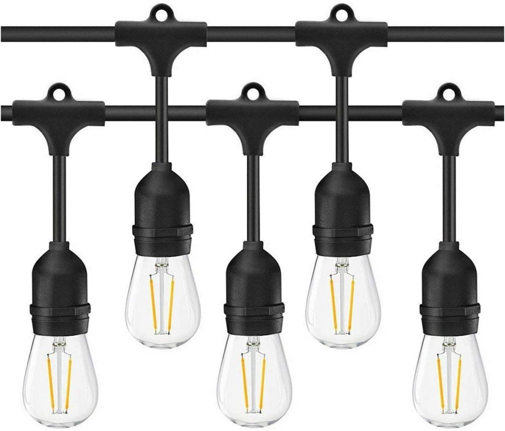 New 48FT S14 LED String Lights with 15 Edison Bulbs ��� Perfect Wedding & Outdoor Decor 824855 - with | Sold by Uncle Wiener's Who