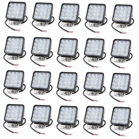New 48W LED Offroad Work Light Bar – 12V/24V Waterproof Spot Light for ATV, Truck, SUV, Tractor | SKU: LED48WL - with | Sold by Uncle Wiener's Wholesale