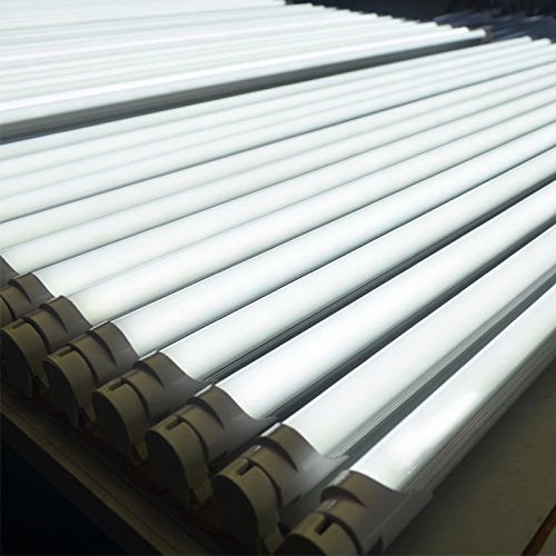 8FT LED tube lights installed in commercial ceiling
Bright white 4FT integrated T8 LED light tube
Close-up of frosted cover LED tube bulb
T8 tube lights illuminating warehouse ceiling
LED tube light replacement for fluorescent tubes