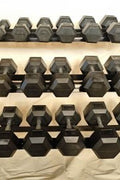 “Full 5–50 LB Rubber Hex Dumbbell Set with Rack”

“Three-Tier Dumbbell Rack with Rubber Weights”

“Rubber Hex Dumbbells for Home Strength Training”

“Home Gym Dumbbell Storage Rack with Full Weight Set”
