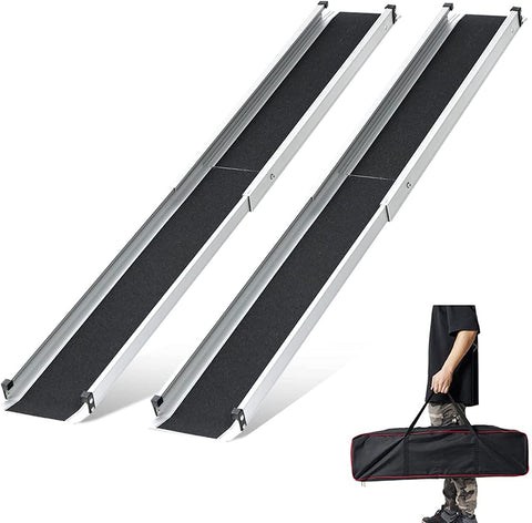 NEW 5 FT Aluminum Portable Wheelchair Ramp – 103144 - with | Sold by Uncle Wiener's Wholesale