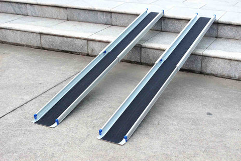 NEW 5 FT Aluminum Portable Wheelchair Ramp – 103144 - with | Sold by Uncle Wiener's Wholesale