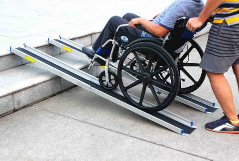 NEW 5 FT Aluminum Portable Wheelchair Ramp – 103144 - with | Sold by Uncle Wiener's Wholesale