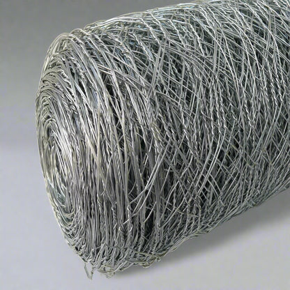 "5 FT x 100 FT Chicken Poultry Wire Fence Roll 320635"

"20 Gauge Hexagonal Wire Mesh for Poultry and Gardens"

"Durable Galvanized Chicken Wire Fence for Outdoor Use"