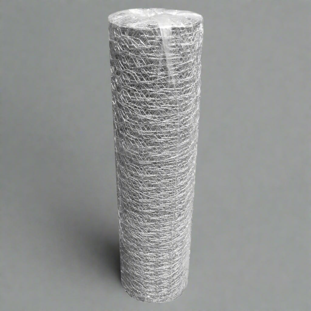 "5 FT x 100 FT Chicken Poultry Wire Fence Roll 320635"

"20 Gauge Hexagonal Wire Mesh for Poultry and Gardens"

"Durable Galvanized Chicken Wire Fence for Outdoor Use"