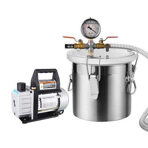 NEW 5 Gal Vacuum Chamber with 5 CFM Pump ZKI28 – Heavy - Duty Degassing Kit for Resin, Silicone & More - with | Sold by Uncle Wiener's Wholesale