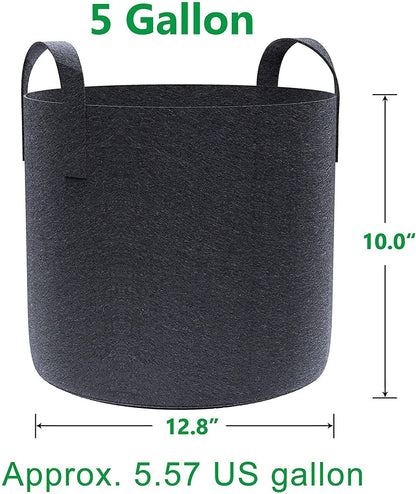 NEW 5 GALLON GROW BAG FABRIC POTTING PLANT 5GGBP - with | Sold by Uncle Wiener's Wholesale