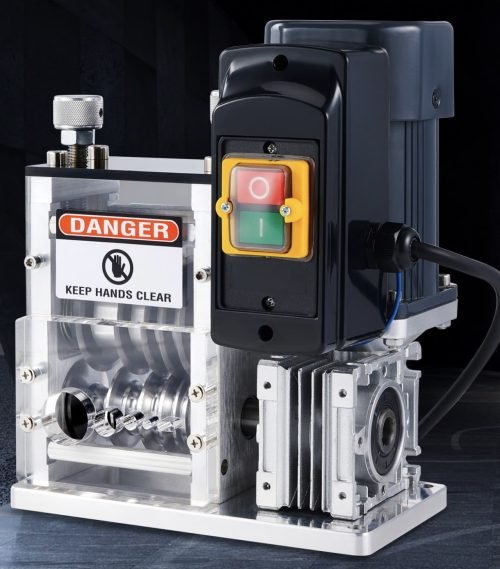 “5-hole wire stripping machine MST30C for home and small shop use”

“Adjustable automatic wire stripper with multiple blade holes”

“Compact black cable stripping machine for electric wires”