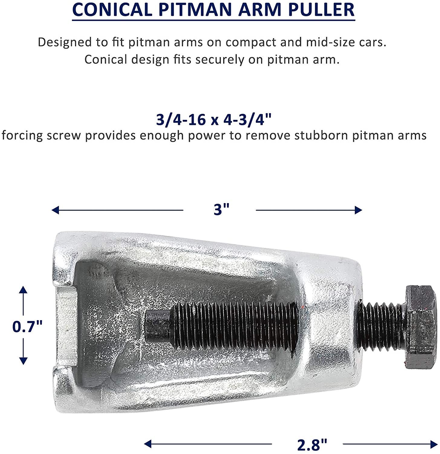 ball joint separator, arm puller tool, front end service kit, pitman arm removal tool, tie rod removal kit, car suspension tools, mechanic tool set, vehicle steering repair