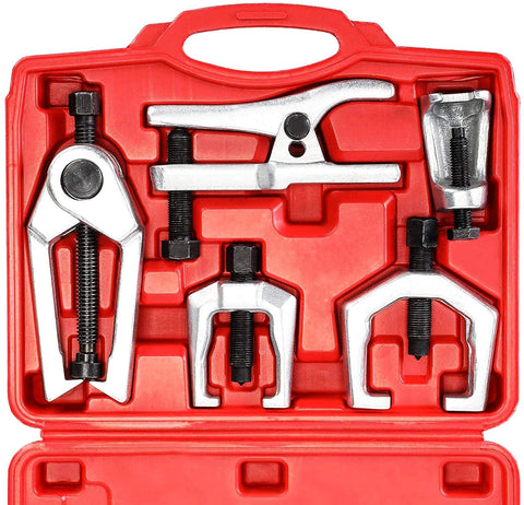 ball joint separator, arm puller tool, front end service kit, pitman arm removal tool, tie rod removal kit, car suspension tools, mechanic tool set, vehicle steering repair