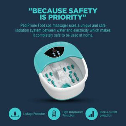 New 5 - in - 1 Foot Spa and Bath Massager with Heat – Stress Relief, Bubbles, Vibration, and Massage Rollers | Model 1224FS - with | Sold by Uncle Wiener's Wholesale