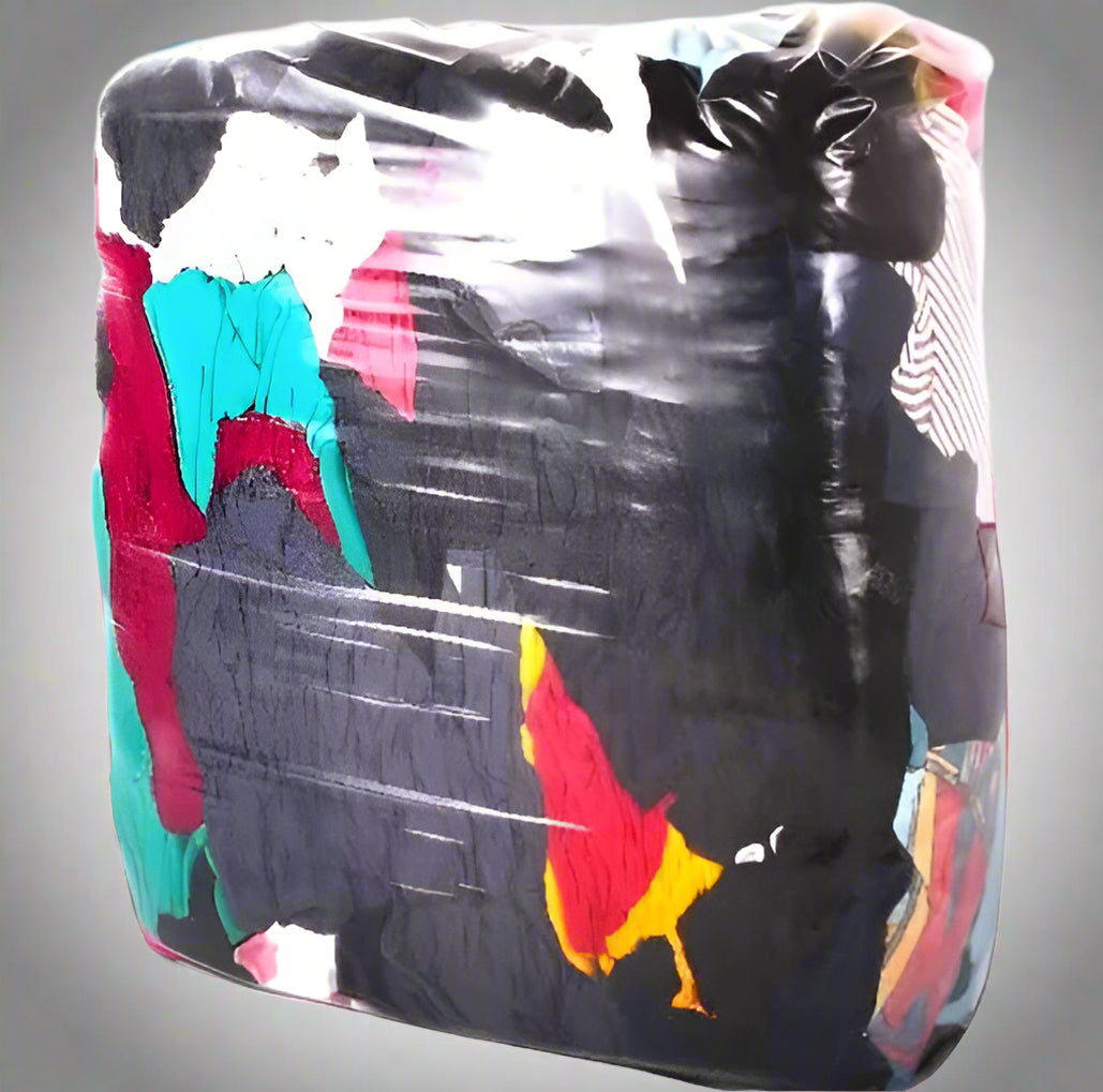 5 KG bag of multicolor cotton cleaning rags

Used cotton rags for multipurpose cleaning

Assorted cotton rags in compressed packaging

Bulk cotton cleaning cloths for janitorial use

Eco-friendly recycled cleaning rags