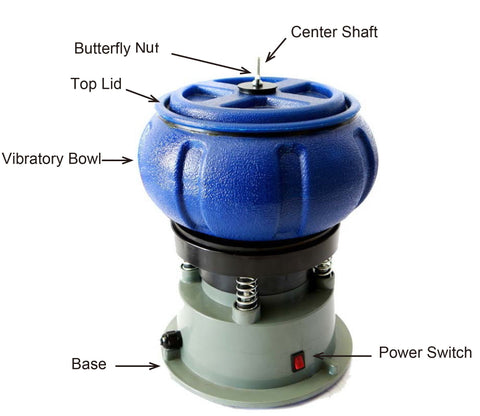 New 5 LBS Vibratory Tumbler Polisher S1243 - with | Sold by Uncle Wiener's Wholesale