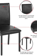 Black faux marble dining table with 4 black chairs
Side view of faux marble dining set in dining area
Chair detail showing faux leather upholstery
Compact 5-piece kitchen dining table set