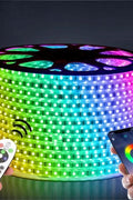 50FT RGB LED strip light kit with Bluetooth control – multicolor
Color-changing waterproof LED rope light – 5050 SMD
Indoor outdoor Bluetooth RGB LED lights with remote
