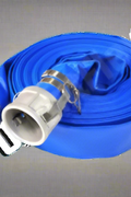 Coiled 50 FT PVC Layflat Discharge Hose with Metal Fittings – Blue

Close-Up of PVC Hose Fittings and Coupler

50 FT Reinforced Irrigation Hose with Clamp Fittings – 2 Inch

Heavy-Duty PVC Layflat Hose for Water Pumping and Transfer

Multiple Sizes of Blue PVC Water Discharge Hose with Connectors