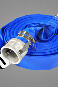 Coiled 50 FT PVC Layflat Discharge Hose with Metal Fittings – Blue

Close-Up of PVC Hose Fittings and Coupler

50 FT Reinforced Irrigation Hose with Clamp Fittings – 2 Inch

Heavy-Duty PVC Layflat Hose for Water Pumping and Transfer

Multiple Sizes of Blue PVC Water Discharge Hose with Connectors