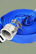 Coiled 50 FT PVC Layflat Discharge Hose with Metal Fittings – Blue

Close-Up of PVC Hose Fittings and Coupler

50 FT Reinforced Irrigation Hose with Clamp Fittings – 2 Inch

Heavy-Duty PVC Layflat Hose for Water Pumping and Transfer

Multiple Sizes of Blue PVC Water Discharge Hose with Connectors