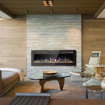 NEW 50 IN RECESSED ELECTRIC FIREPLACE 1500W & REMOTE WITH HEATER LED - with | Sold by Uncle Wiener's Wholesale
