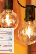 New 50 PCS G40 LED Outdoor Patio String Lights ��� Weatherproof Garden & Party Lighting 919348 - with | Sold by Uncle Wiener's Who