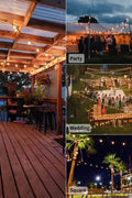 New 50 PCS G40 LED Outdoor Patio String Lights ��� Weatherproof Garden & Party Lighting 919348 - with | Sold by Uncle Wiener's Who