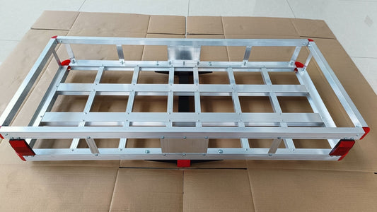 New 500 lb Capacity Aluminum Hitch Cargo Carrier – Lightweight Rust - Resistant Luggage Rack for 2” Receiver Model CC0500A - with | Sold by Uncle Wiener's Wholesale