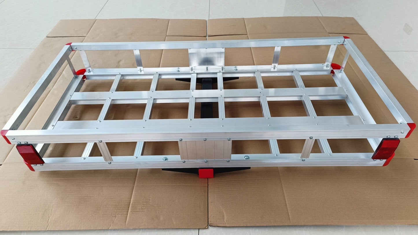 New 500 lb Capacity Aluminum Hitch Cargo Carrier – Lightweight Rust - Resistant Luggage Rack for 2” Receiver Model CC0500A - with | Sold by Uncle Wiener's Wholesale