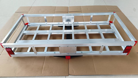 New 500 lb Capacity Aluminum Hitch Cargo Carrier – Lightweight Rust - Resistant Luggage Rack for 2” Receiver Model CC0500A - with | Sold by Uncle Wiener's Wholesale