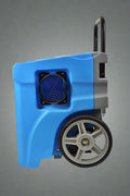 LookDry 50L LGR dehumidifier on wheels

Commercial restoration dehumidifier in blue

Digital control panel of dehumidifier

Rear view showing drainage hose port

LookDry portable dehumidifier for flood repair